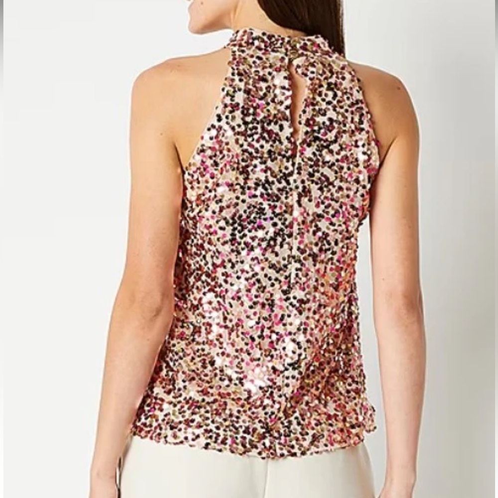 NEW Julia Jordan Knot Neck Top - Picture 2 of 6